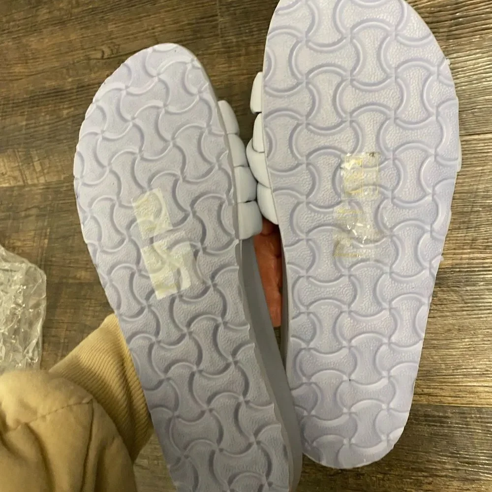 J. Crew Factory Crisscross slide sandals